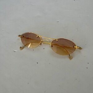 NEW xoxo Sunglasses gold trendy hippy hearts